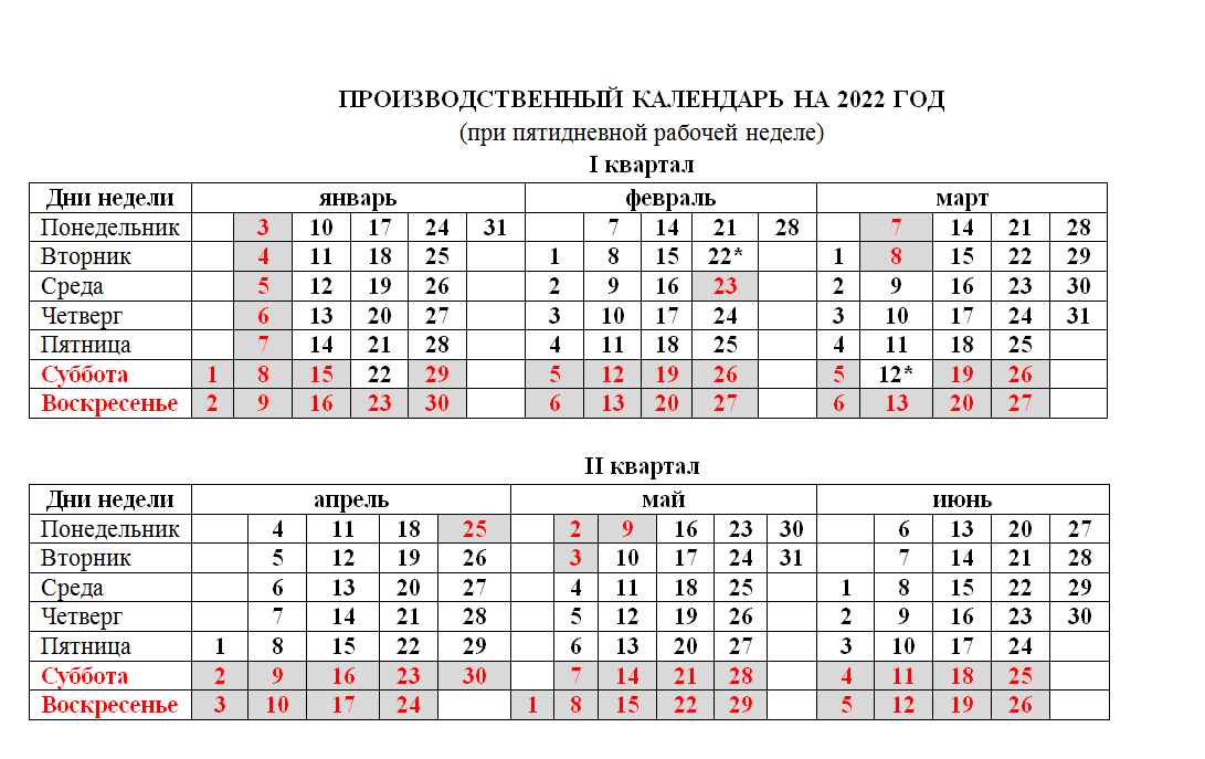 Табель календарь до какого числа