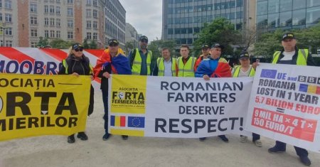 Молдавские фермеры провели акцию протеста в Брюсселе